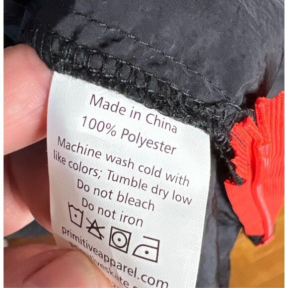 PRIMITIVE Men's CROYDON Skateboard Shell Jacket Blue/Black Small - Picture 5 of 8